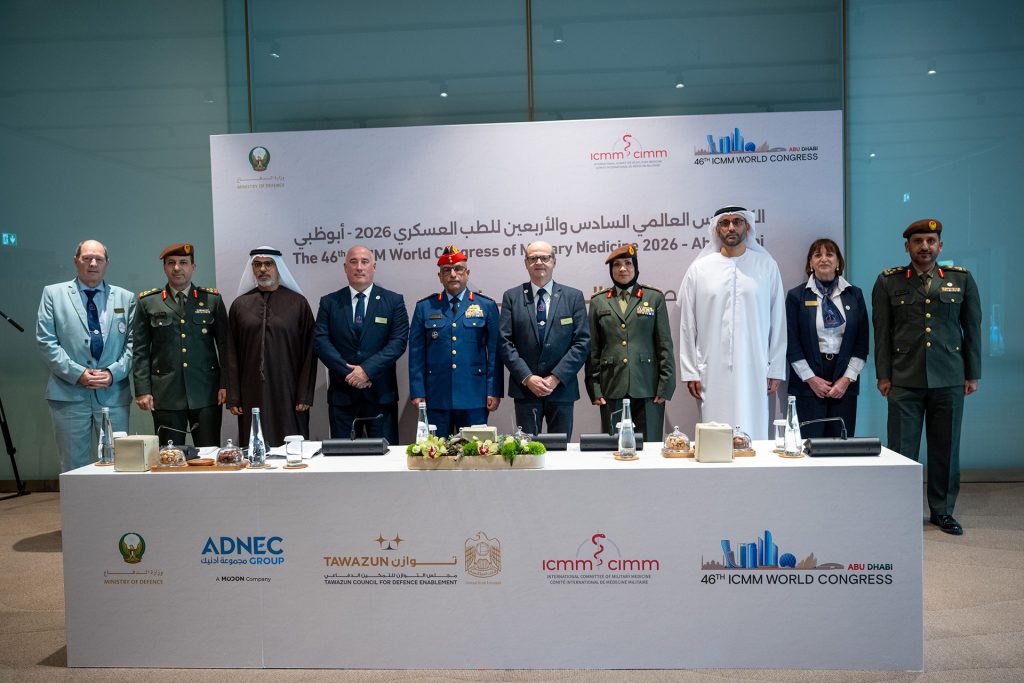 22 January 2026 – Abu Dhabi, United Arab Emirates: The Ministry of Defence, in collaboration with ADNEC Group, announced that the United Arab Emirates has been awarded the hosting rights for the 46th World Congress of Military Medicine 2026 (ICMM).