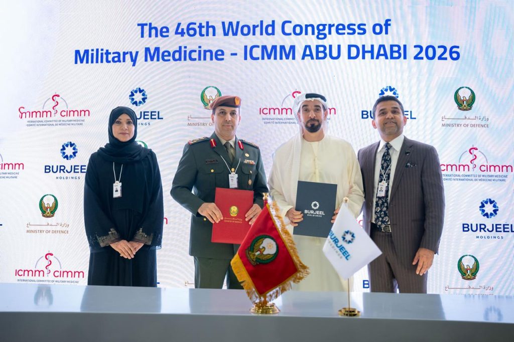 ABU DHABI, UAE 7 May 2026: The Ministry of Defence announced the signing of two strategic partnership agreement with M42, a tech-enabled, integrated healthcare entity, and Burjeel Holdings, a super-specialty healthcare services provider, in support of the 46th World Congress of Military Medicine - ICMM Abu Dhabi 2026, scheduled to take place in Abu Dhabi from 9 to 13 November 2026. 